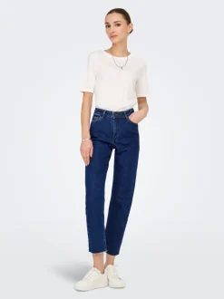 Hot JDYLULLU Høj talje Straight fit Ankellængde Jeans Dame Jeans|Jeans