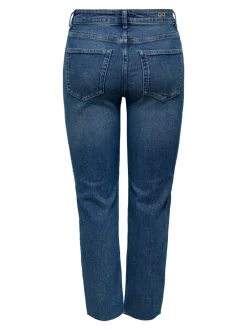 Outlet JDYLULLU Høj talje Straight fit Ankellængde Jeans Dame Jeans|Jeans