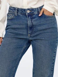 Outlet JDYLULLU Høj talje Straight fit Ankellængde Jeans Dame Jeans|Jeans