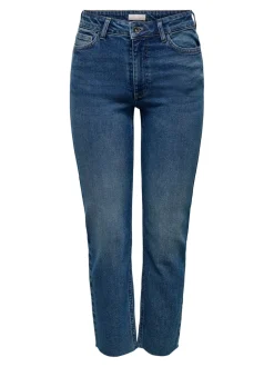 Outlet JDYLULLU Høj talje Straight fit Ankellængde Jeans Dame Jeans|Jeans