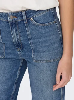 Clearance JDYMAYA Høj talje Wide leg fit Jeans Dame Jeans|Jeans