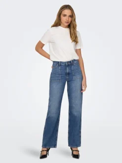 Clearance JDYMAYA Høj talje Wide leg fit Jeans Dame Jeans|Jeans