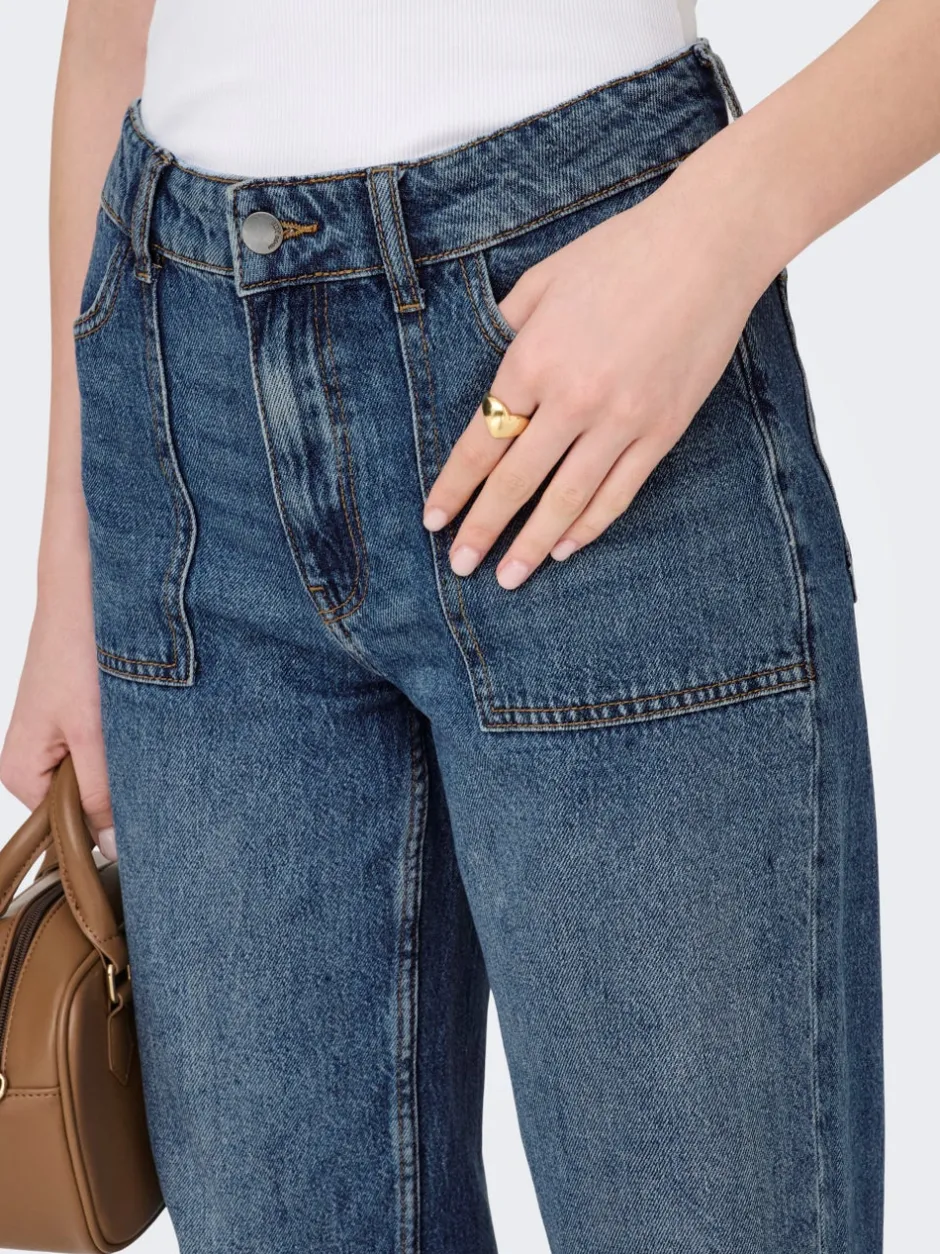 Clearance JDYMAYA Høj talje Wide leg fit Jeans Dame Jeans|Jeans