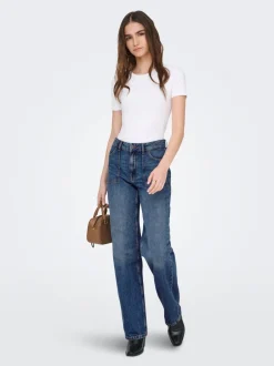 Clearance JDYMAYA Høj talje Wide leg fit Jeans Dame Jeans|Jeans