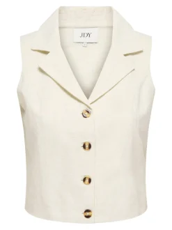 Outlet JDYMILAN Hør Tailored vest Dame Jakker Og Frakker