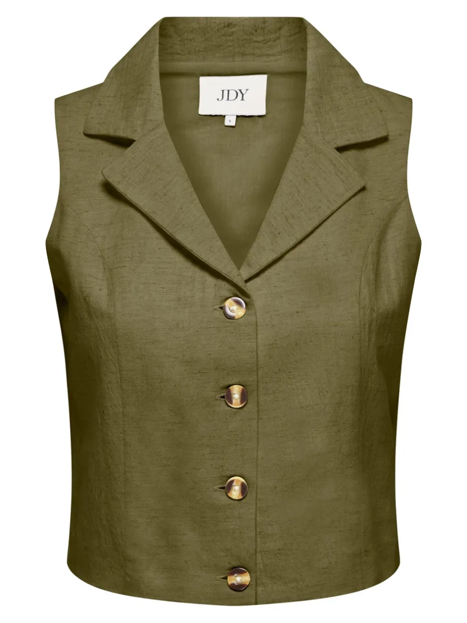 JDYMILAN Hør Tailored vest Dame Jakker Og Frakker