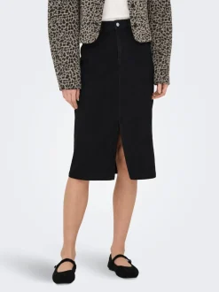 Discount JDYMOON Denim Denim-nederdel Midinederdel Dame Nederdele|Denimnederdele