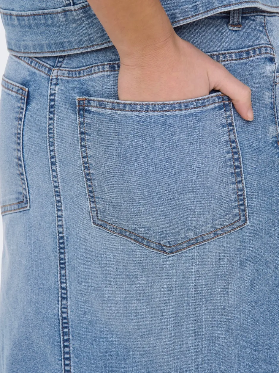 Online JDYMOON Denim Denim-nederdel Midinederdel Dame Nederdele|Denimnederdele