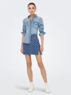 Sale JDYMOON Denim-skjorte Dame Skjorter