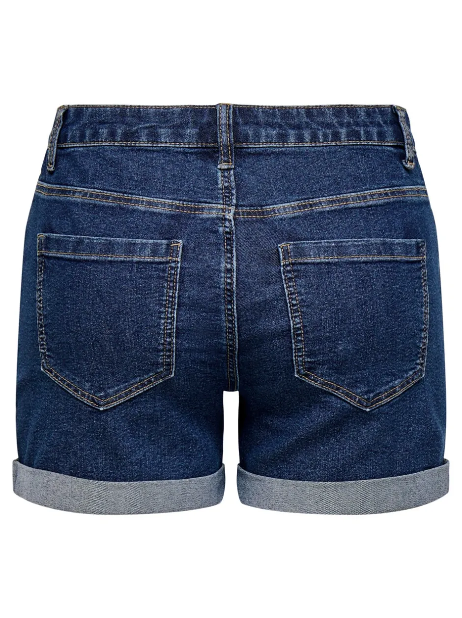 Sale JDYMOON Mellemhøj talje Regular fit Denim-shorts Dame Shorts|Double Denim