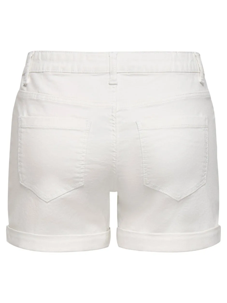 New JDYMOON Mellemhøj talje Regular fit Denim-shorts Dame Shorts|Double Denim