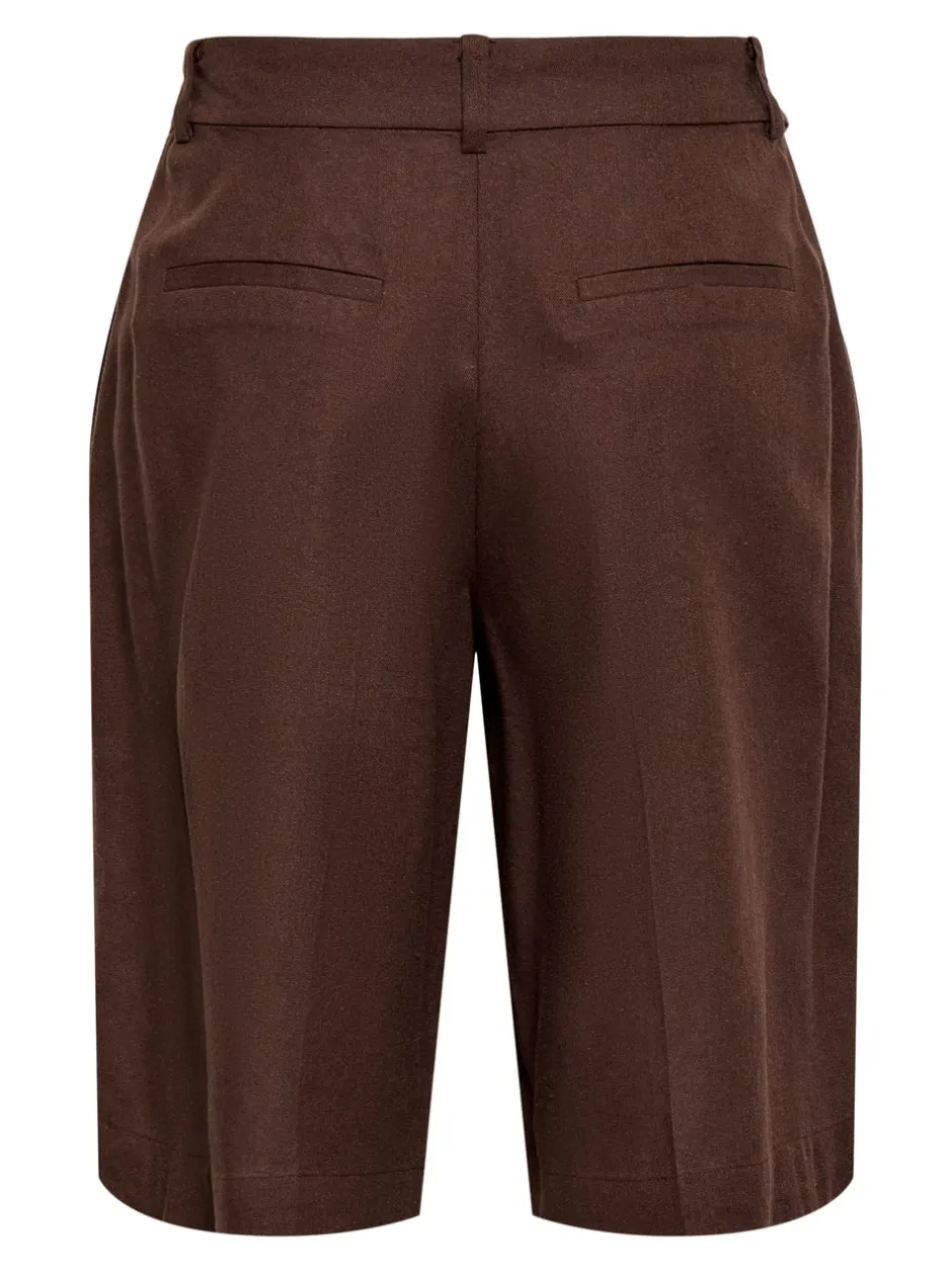Hot JDYNAOMI Mellemhøj talje Loose fit Hør Bermuda-shorts Dame Shorts