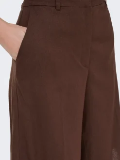 Hot JDYNAOMI Mellemhøj talje Loose fit Hør Bermuda-shorts Dame Shorts