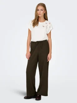 Clearance JDYNINA Wide leg fit Bukser i wide fit Dame Bukser