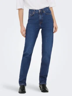 Hot JDYPETRA Høj talje Straight fit Disse jeans bør føles stramme i begyndelsen, da de vil strække sig og forme sig efter din krop over tid. For det bedste fit, vælg en størrelse mindre Jeans Dame Jeans|Jeans