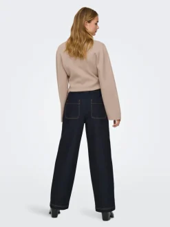 Outlet JDYRICKY Mellemhøj talje Wide leg fit Jeans Dame Jeans|Jeans