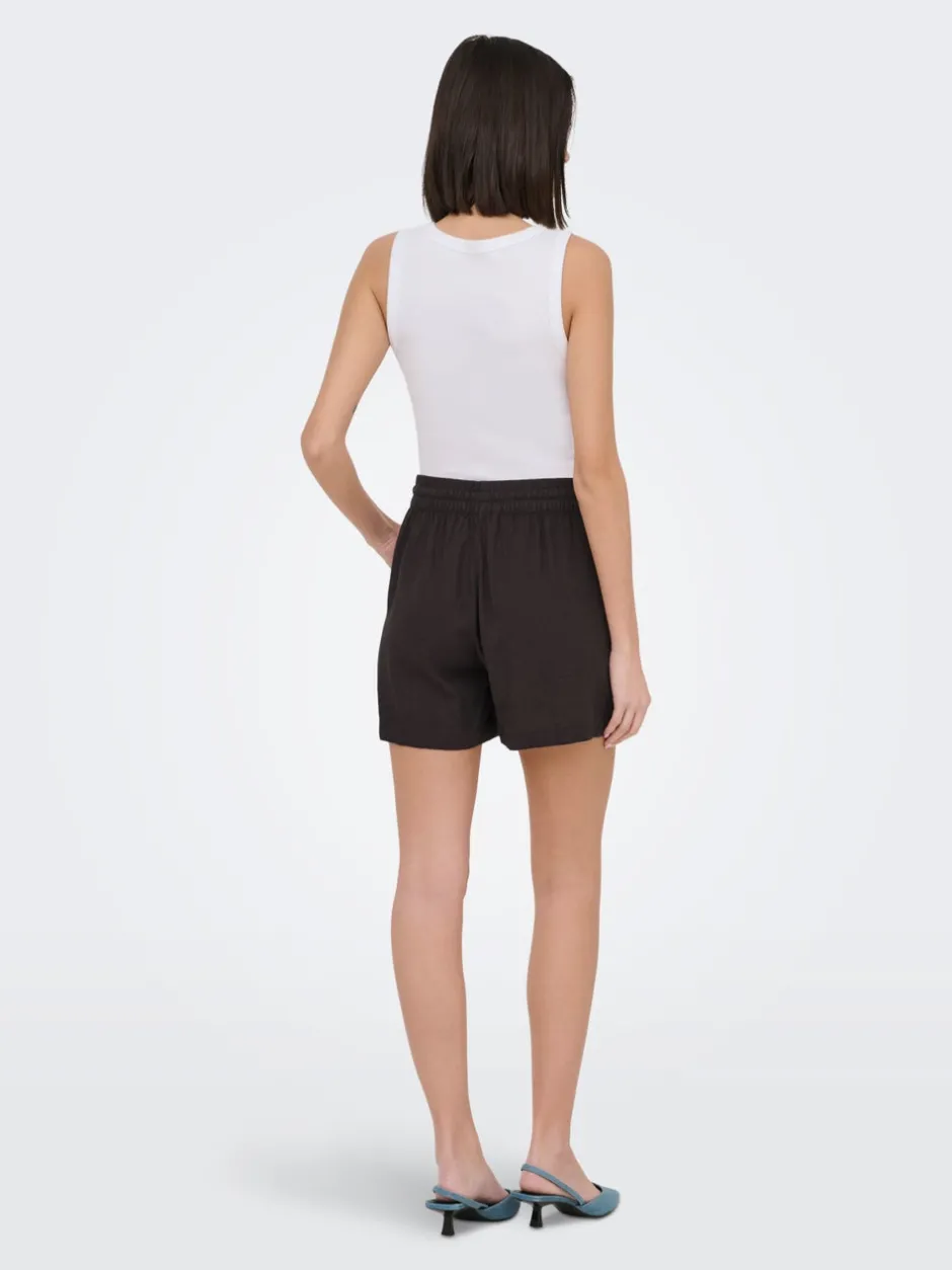 JDYSAY Høj talje Regular fit Hør Shorts Dame Shorts