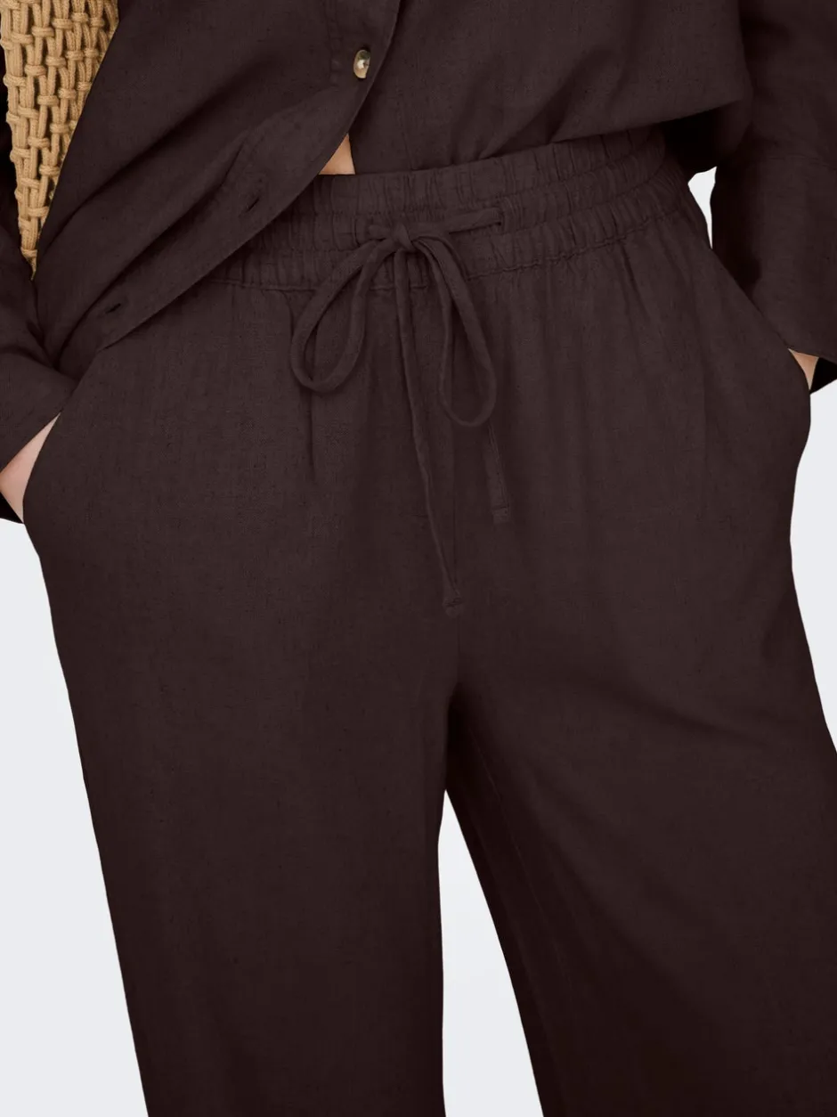 JDYSAY Loose fit Hør Bukser i wide fit Dame Bukser