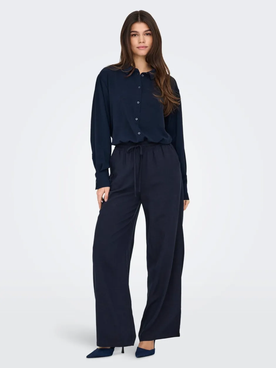 New JDYSAY Loose fit Hør Bukser i wide fit Dame Bukser