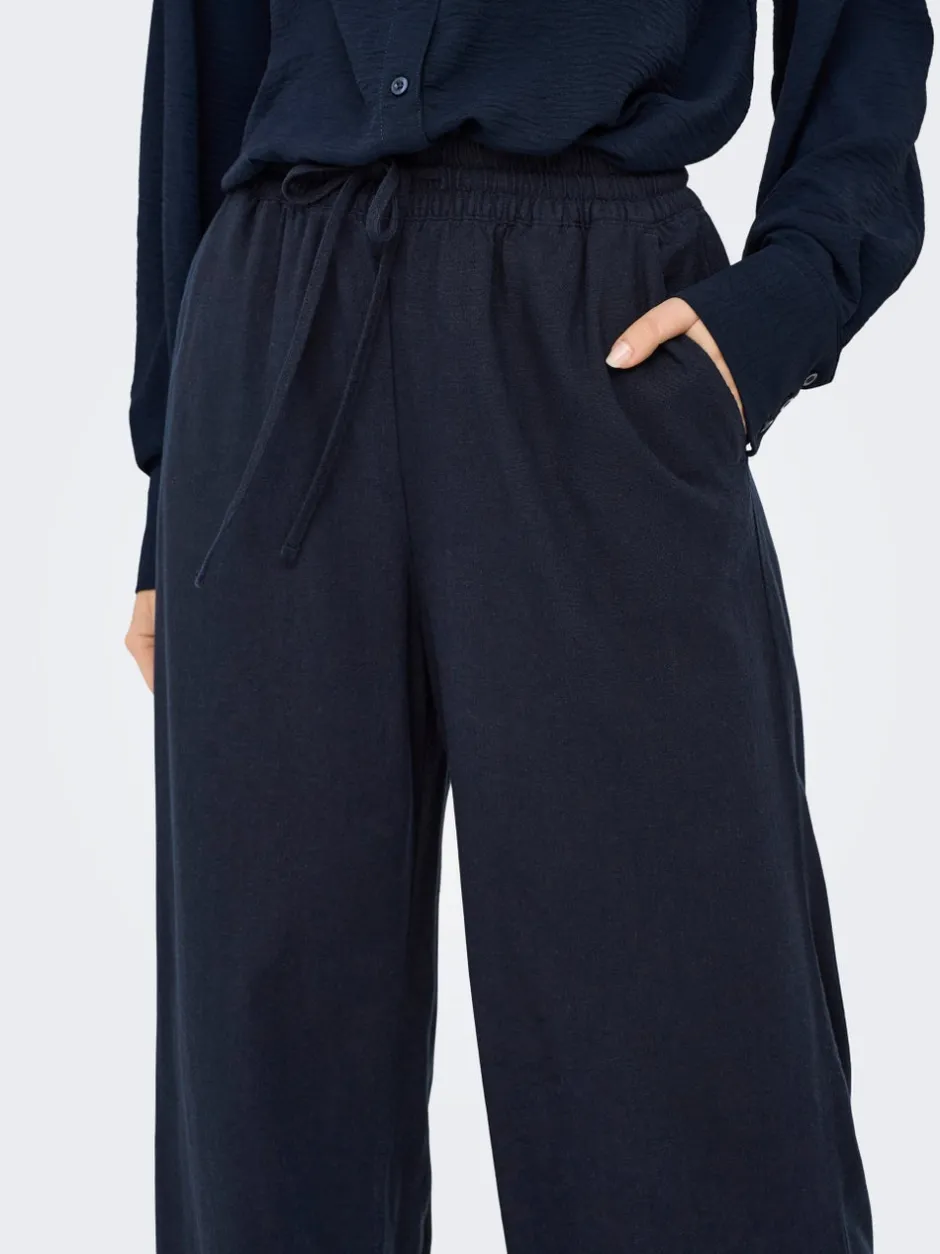 New JDYSAY Loose fit Hør Bukser i wide fit Dame Bukser