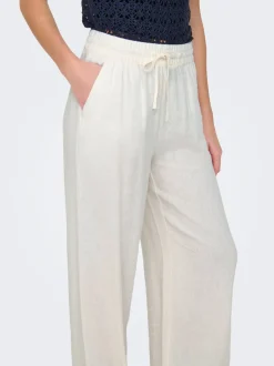 Clearance JDYSAY Loose fit Hør Bukser i wide fit Dame Bukser