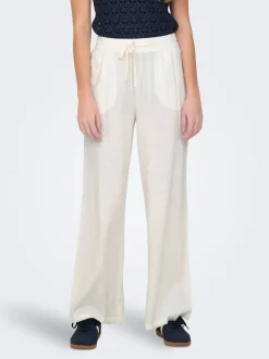 Clearance JDYSAY Loose fit Hør Bukser i wide fit Dame Bukser