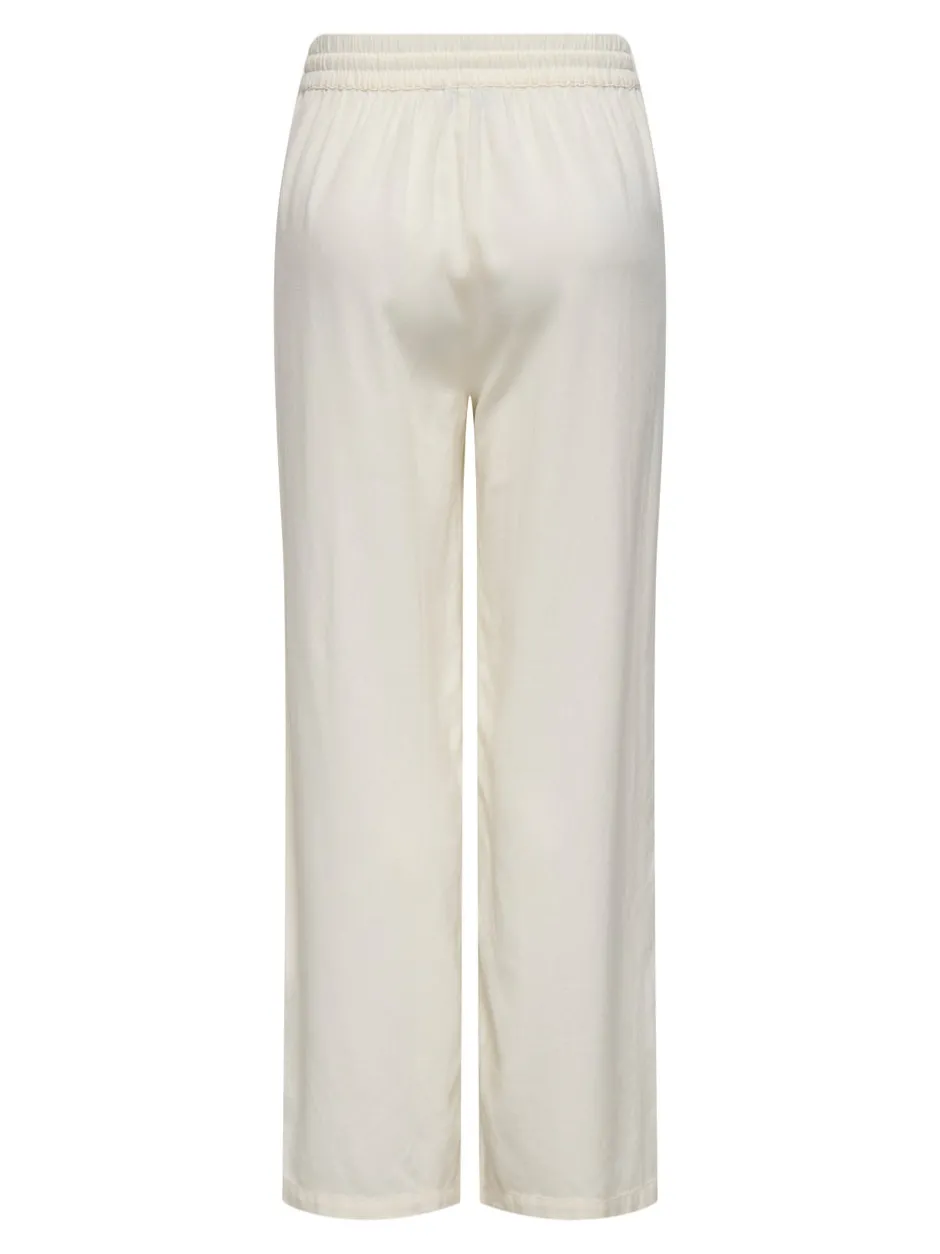 Clearance JDYSAY Loose fit Hør Bukser i wide fit Dame Bukser