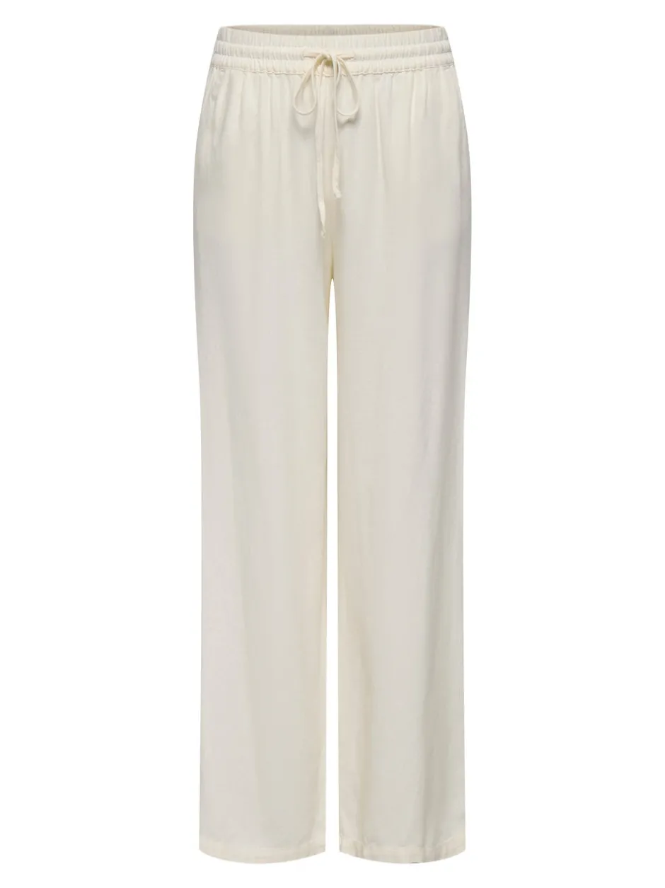 Clearance JDYSAY Loose fit Hør Bukser i wide fit Dame Bukser