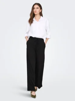 Clearance JDYSAY Loose fit Hør Bukser i wide fit Dame Bukser