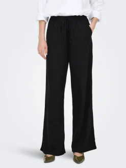 Clearance JDYSAY Loose fit Hør Bukser i wide fit Dame Bukser