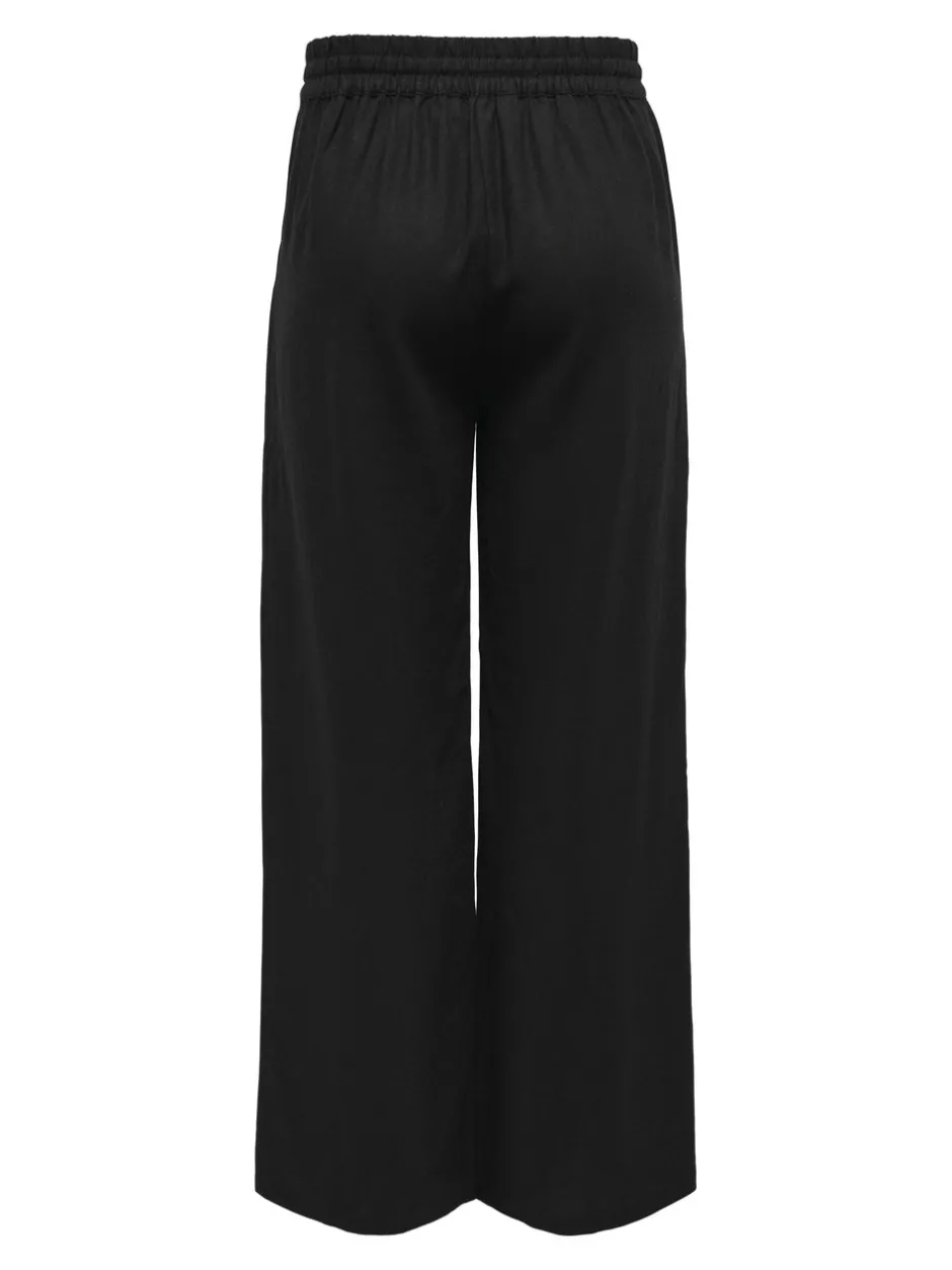 Clearance JDYSAY Loose fit Hør Bukser i wide fit Dame Bukser