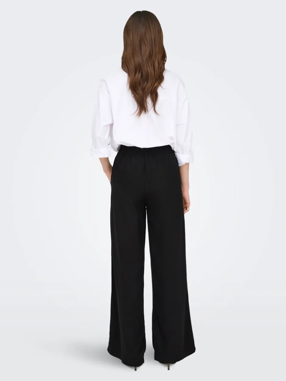 Clearance JDYSAY Loose fit Hør Bukser i wide fit Dame Bukser