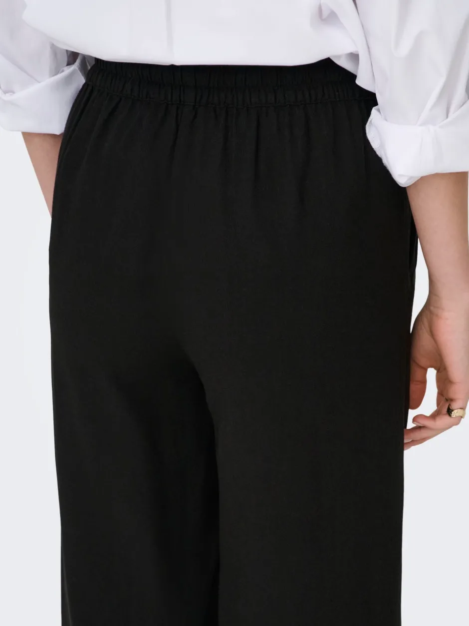 Clearance JDYSAY Loose fit Hør Bukser i wide fit Dame Bukser