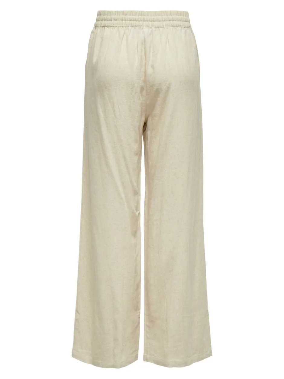 Best JDYSAY Loose fit Hør Bukser i wide fit Dame Bukser
