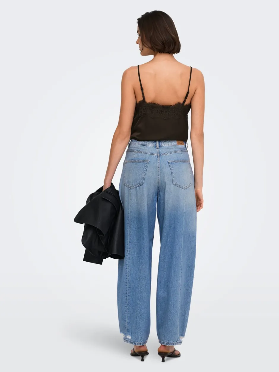 Best JDYSUSIE Mellemhøj talje Barrel fit Jeans Dame Jeans|Jeans