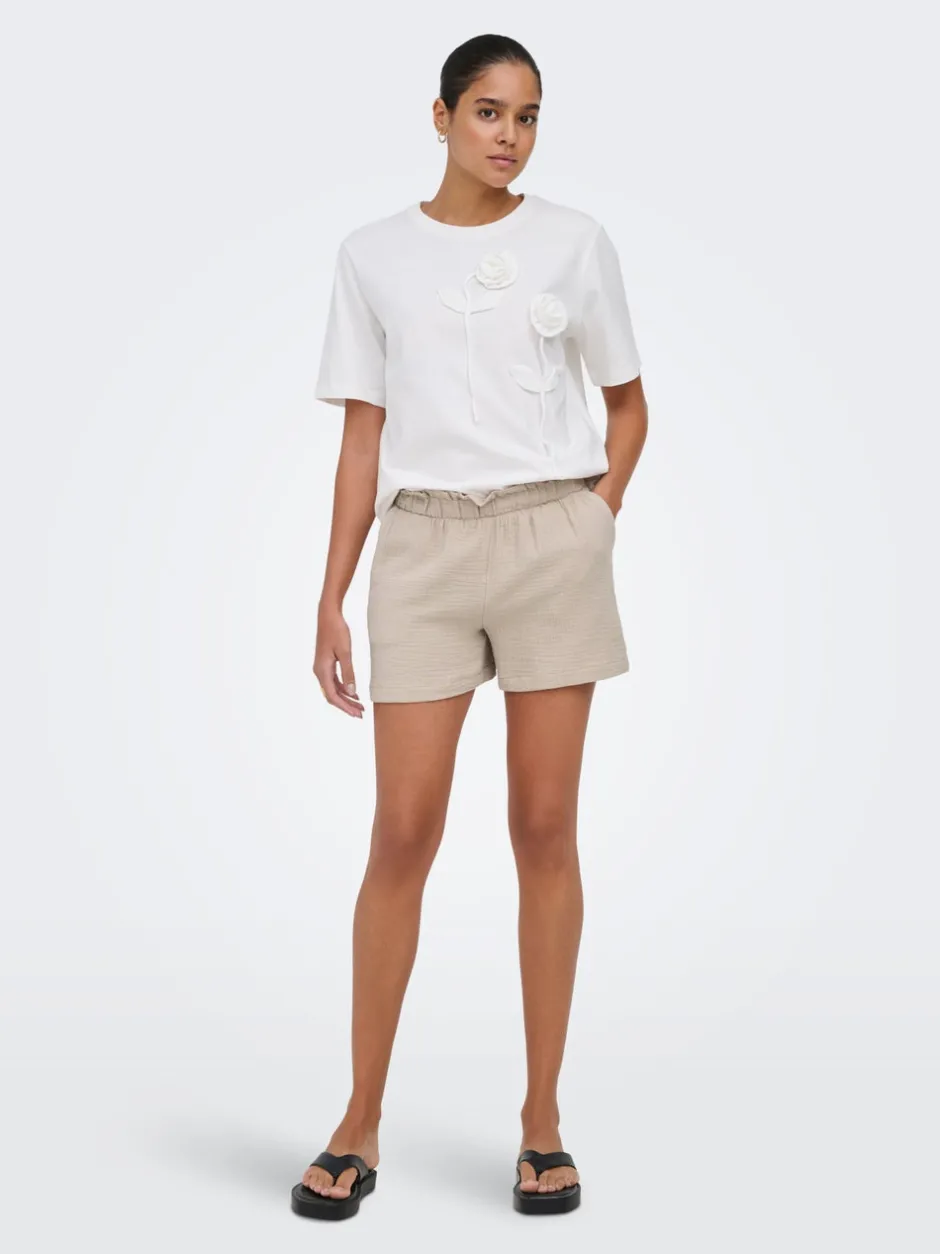 Best JDYTHEIS Mellemhøj talje Regular fit Paperbag-shorts Dame Shorts