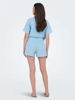 New JDYTHEIS Mellemhøj talje Regular fit Paperbag-shorts Dame Shorts