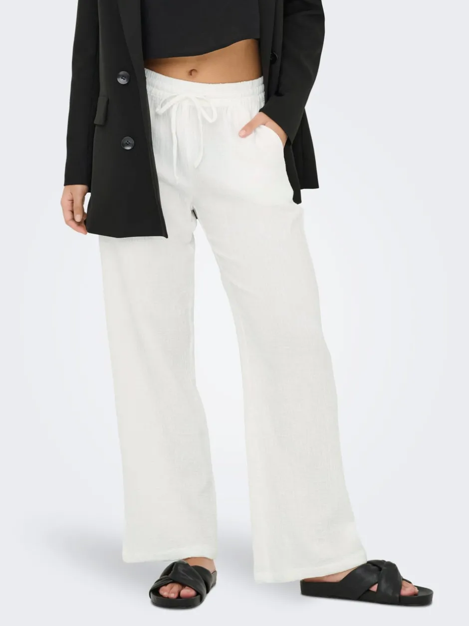 JDYTHEIS Wide leg fit Bukser i wide fit Dame Bukser