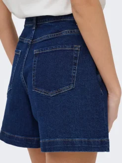 Discount JDYVALERIE Høj talje Regular fit City-shorts Dame Shorts|Double Denim