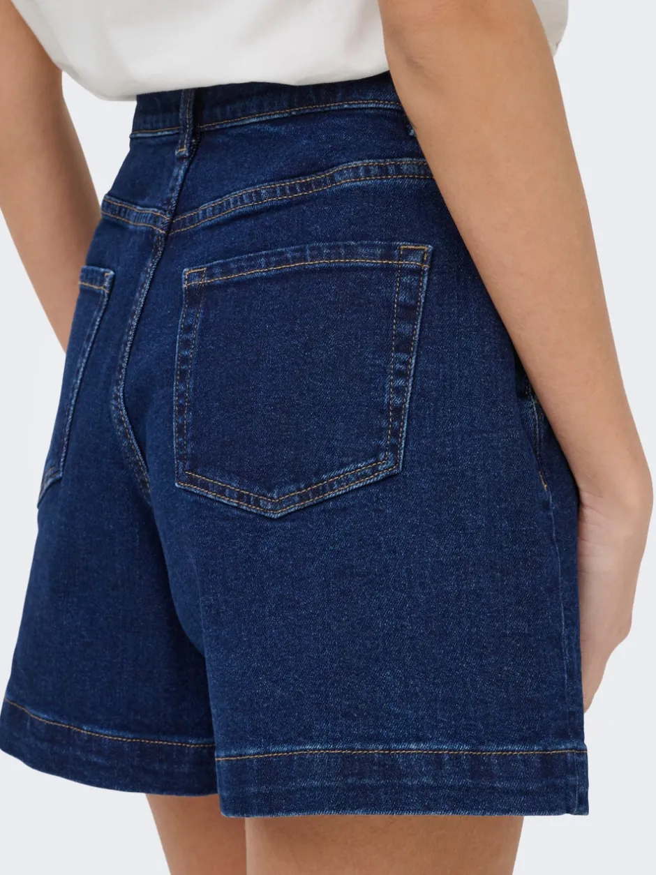 Discount JDYVALERIE Høj talje Regular fit City-shorts Dame Shorts|Double Denim