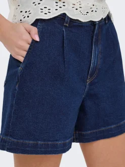 Discount JDYVALERIE Høj talje Regular fit City-shorts Dame Shorts|Double Denim