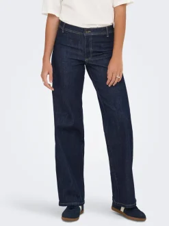 Sale JDYVANESSA Mellemhøj talje Wide leg fit Jeans Dame Jeans|Jeans