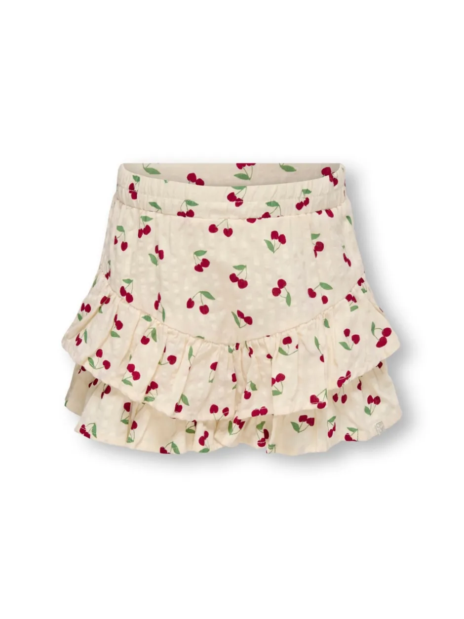 New KMGCERISE Mellemhøj talje Regular fit Skorts Børn Tøj·Shorts