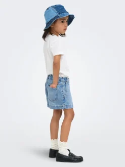 KMGCOMET Mellemhøj talje Wide leg fit Denim-shorts Børn Tøj·Shorts