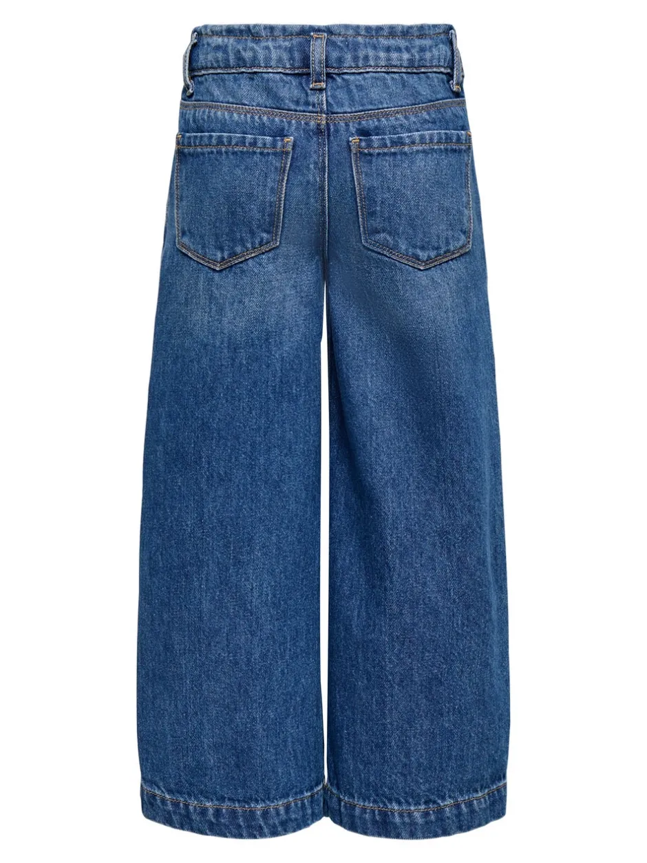 Discount KMGCOMET Mellemhøj talje Wide leg fit Jeans Børn Tøj·Jeans