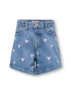 Discount KMGJUICY Mellemhøj talje Regular fit Denim-shorts Børn Tøj·Shorts