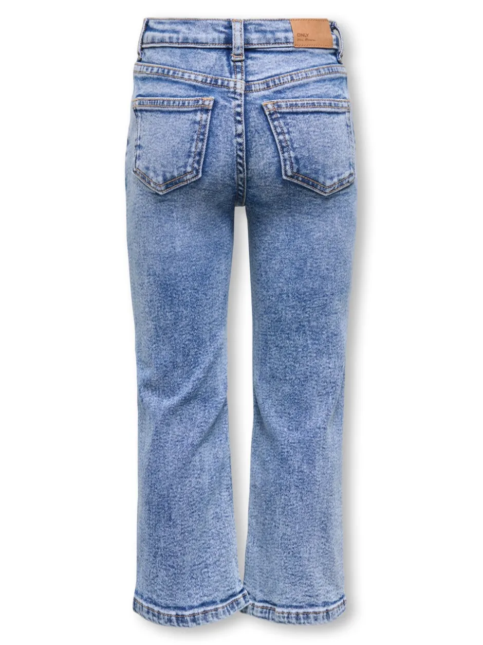Clearance KMGJUICY Mellemhøj talje Wide leg fit Jeans Børn Tøj·Jeans