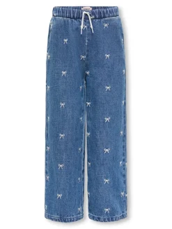 Hot KMGPIERCE Bred pasform - beskåret Ankellængde Jeans Børn Tøj·Jeans