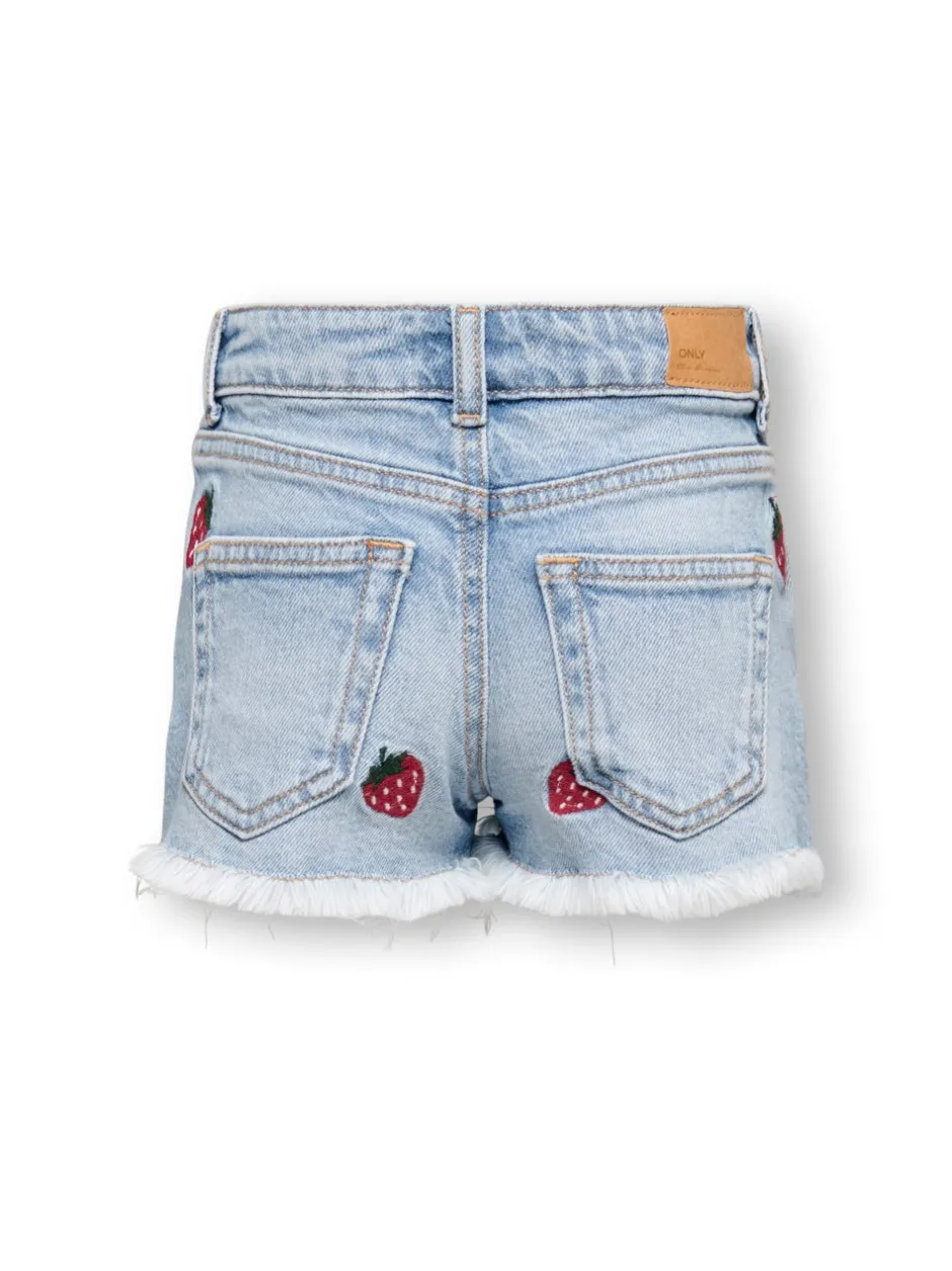New KMGROBYN Mellemhøj talje Straight fit Denim-shorts Børn Tøj·Shorts