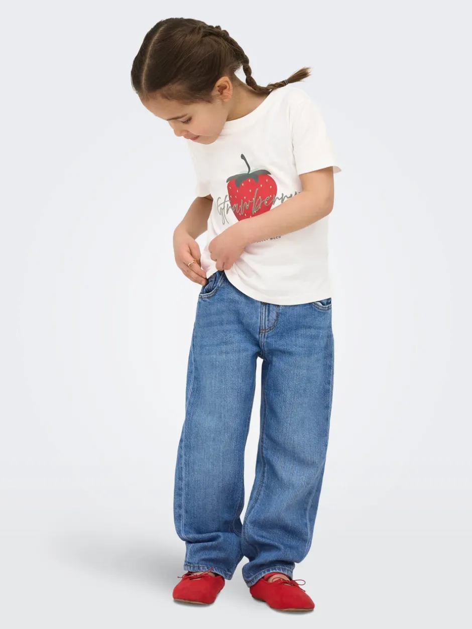 KMGVALENTINE Mellemhøj talje Straight fit Jeans Børn Tøj·Jeans